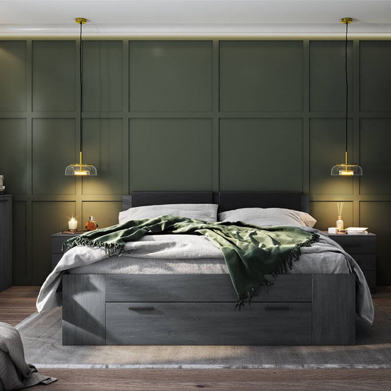 Bett mit Stauraum GRAZ-83