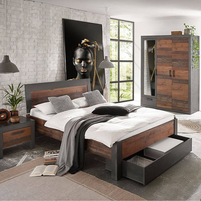 Industrial Stil im Schlafbereich