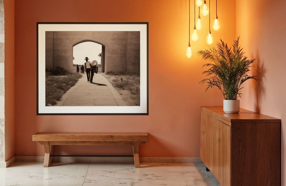 Akzentwand im Flur gestalten mit XL-Wandbild