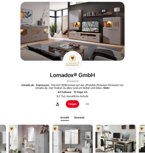 Pinterest Profilbild von Lomado - Möbel günstig online shoppen