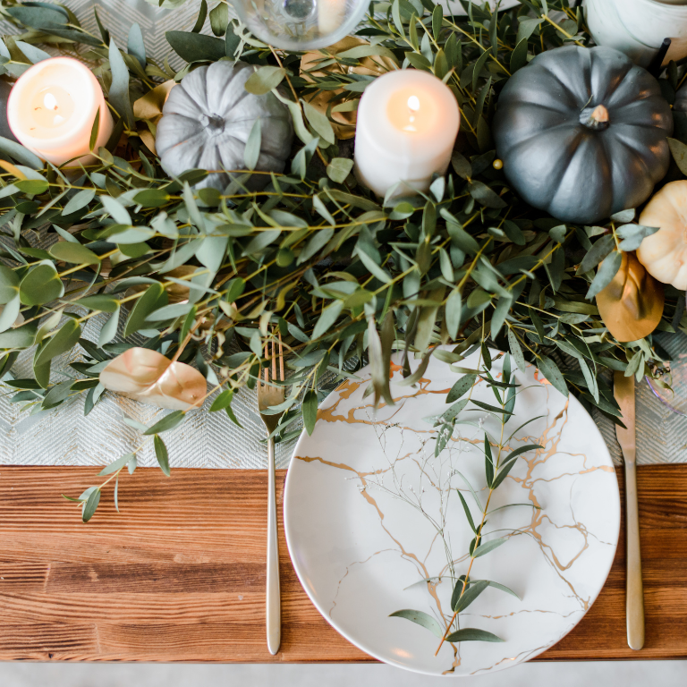 Stilvoller Herbst-Tisch