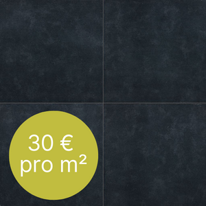 Boden- und Wandfliese Modell Cementi-Uni in der Farbe Nero von ceratrends.de