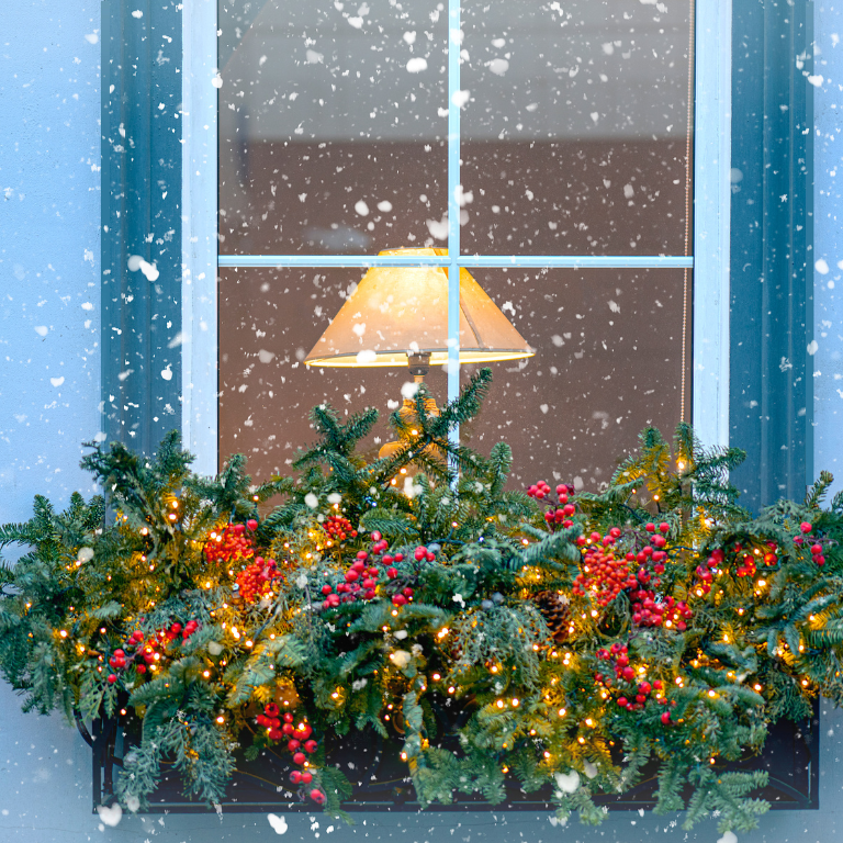 Fensterdeko Weihnachten für draußen
