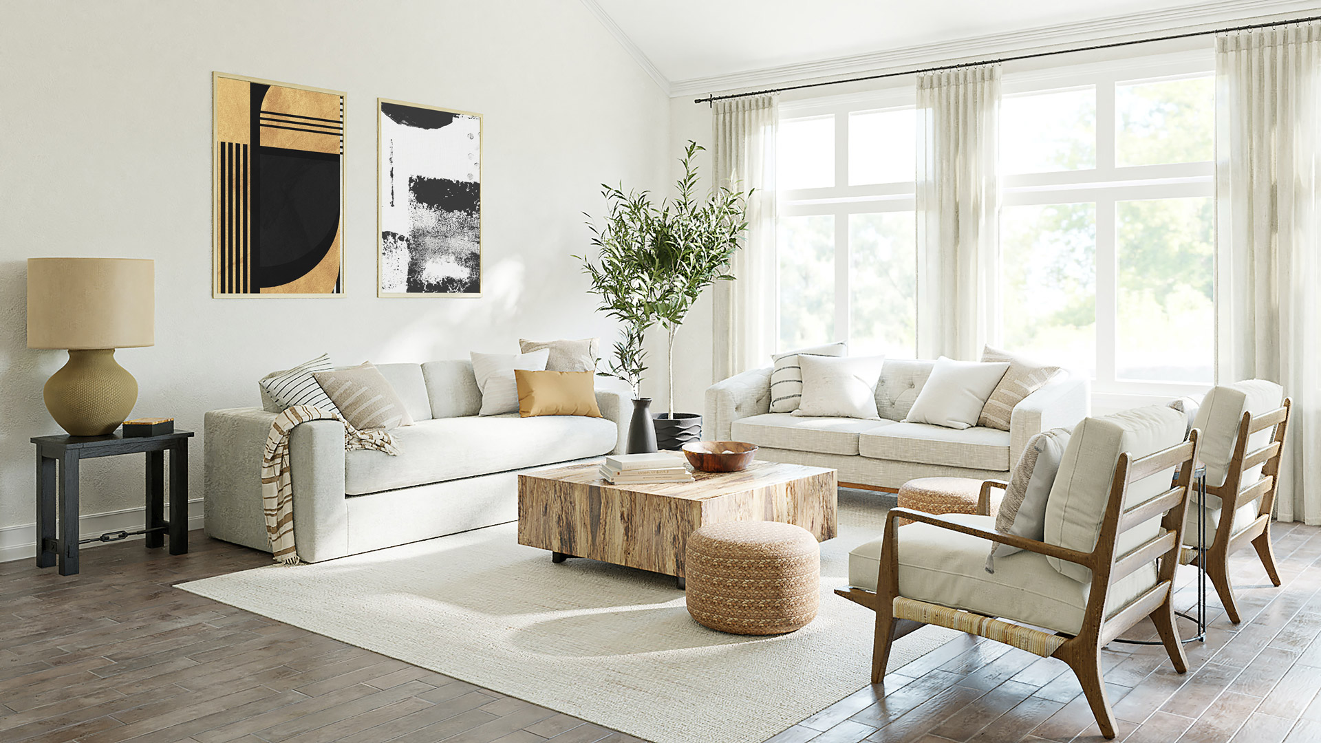 landhausstil wohnzimmer – lomado möbel