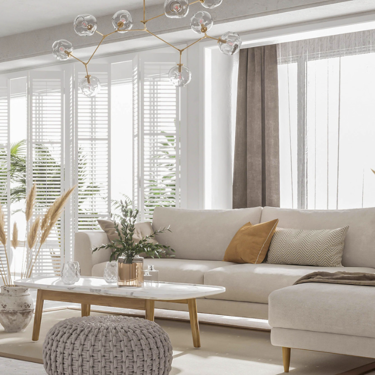Weiße Polstermöbel im modernen und eleganten Landhausstil