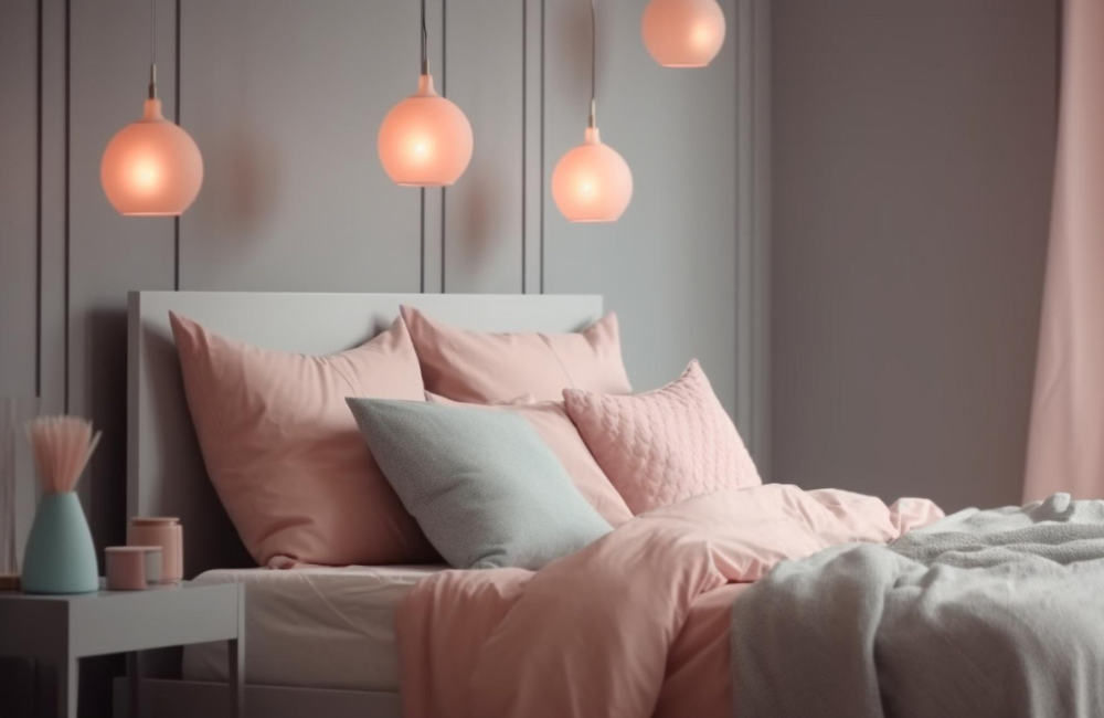 Helle Farben und Pastelltöne lassen Schlafzimmer größer, heller und freundlicher wirken