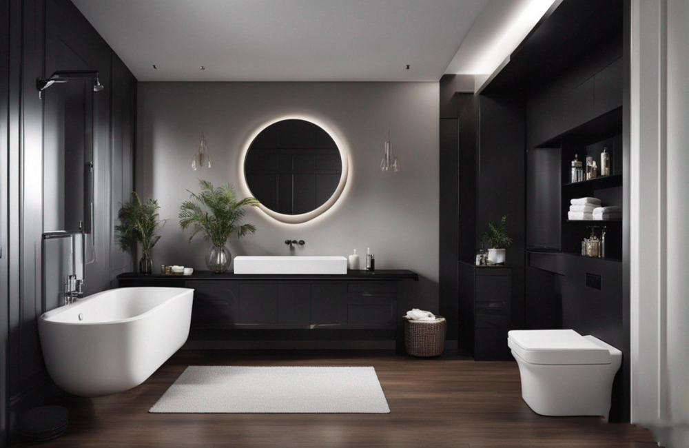 Ein schwarzes Badezimmer zählt zu den beliebtesten Einrichtungstrends