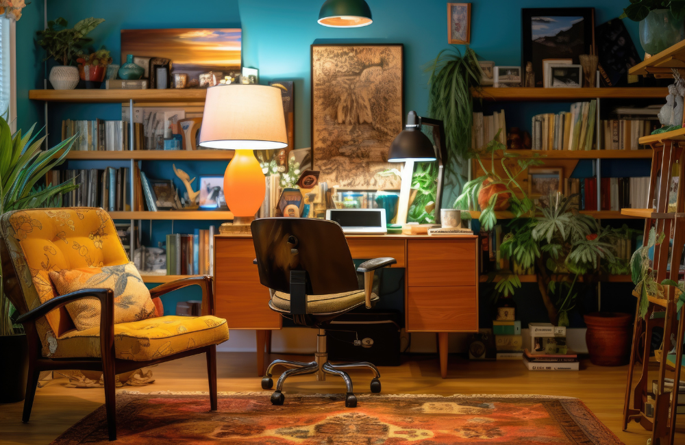 Dein Büro - dein Stil! Gestalte deinen Arbeitsplatz so, dass er zur restlichen Wohnzimmereinrichtung passt und du dich wohlfühlst!