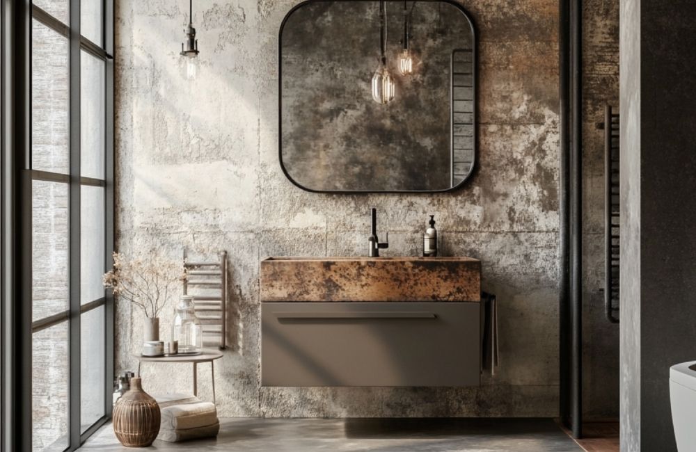Badezimmer im Industrial Design