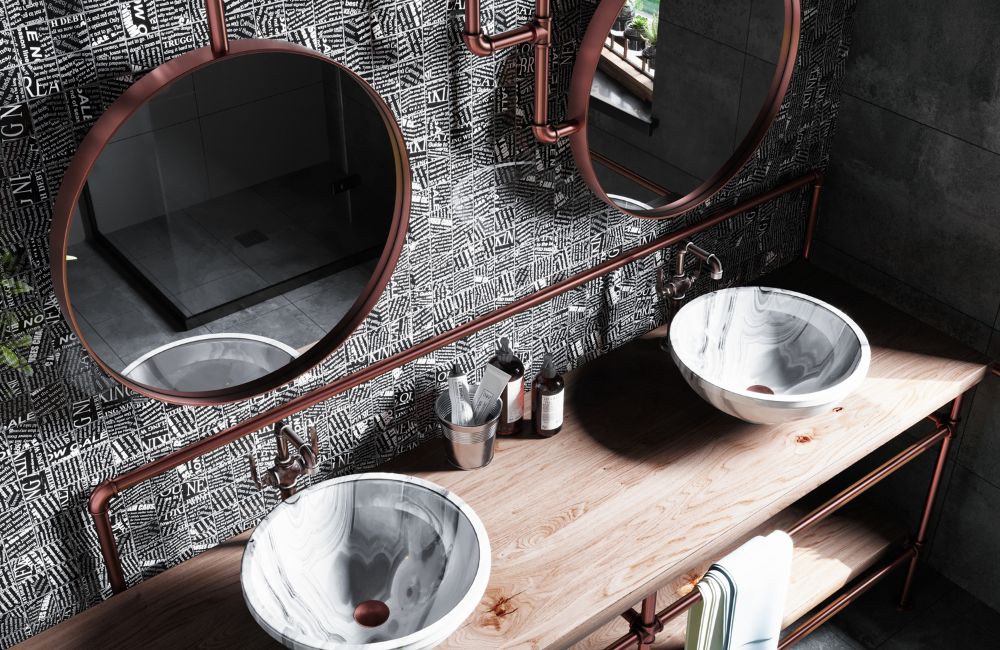 Loft Style im Badezimmer