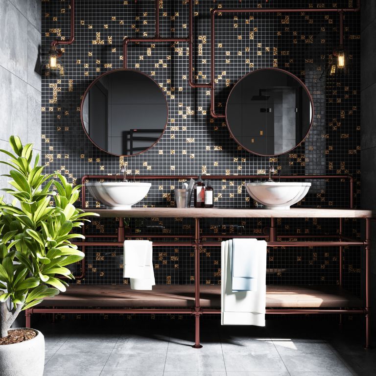 Modernes Badeszimmer im Loft-Style