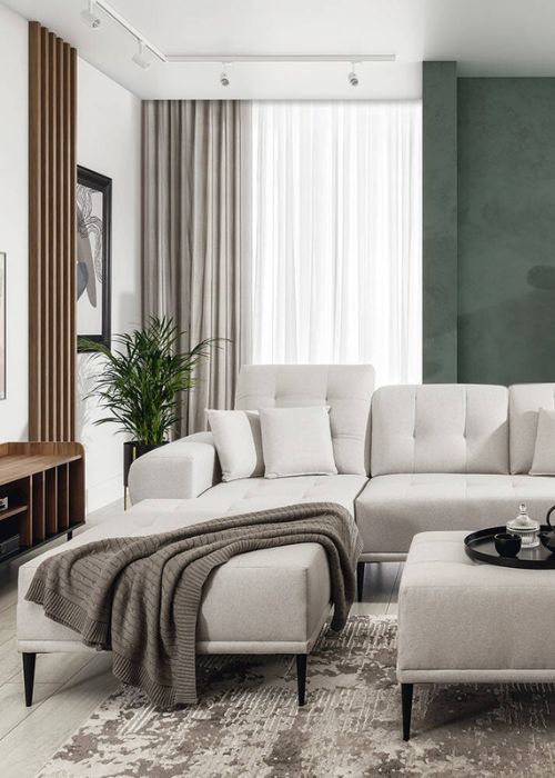 Wohnlandschaft inkl. Hocker RONNEBY-132